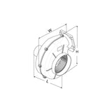 Johnson Pump 80-47417-01 12V AirV 4-550 Flange Mount Extra Heavy Duty Radial Blower