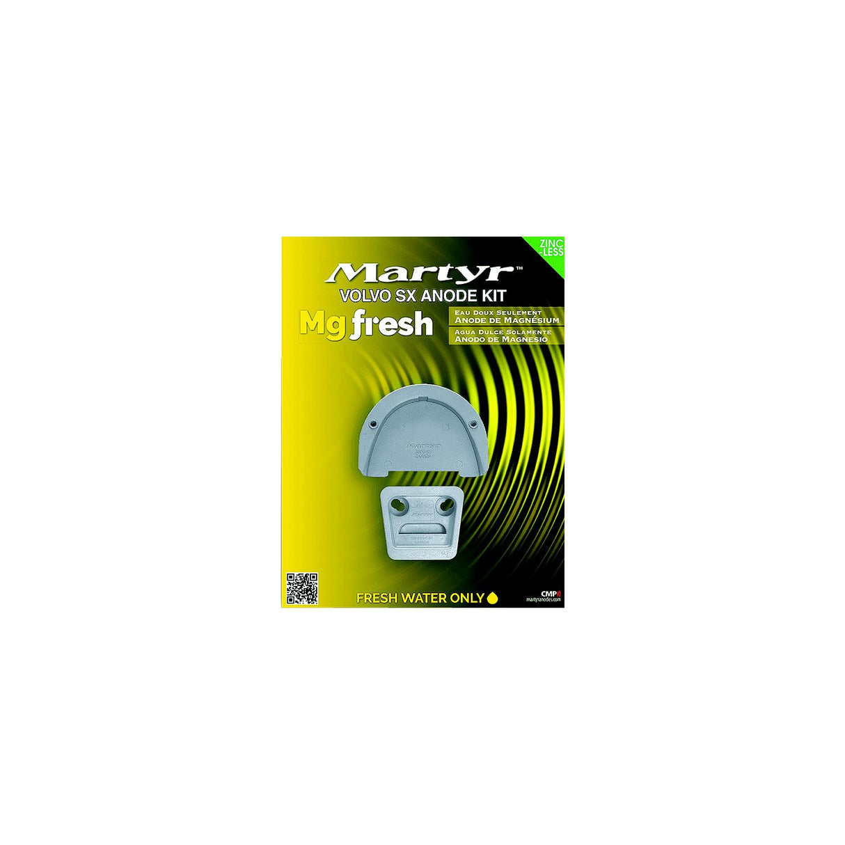 Martyr Anodes CMSXKITM Volvo Penta™ Anode Kit, Fits: Volvo SX Engine, Magnesium