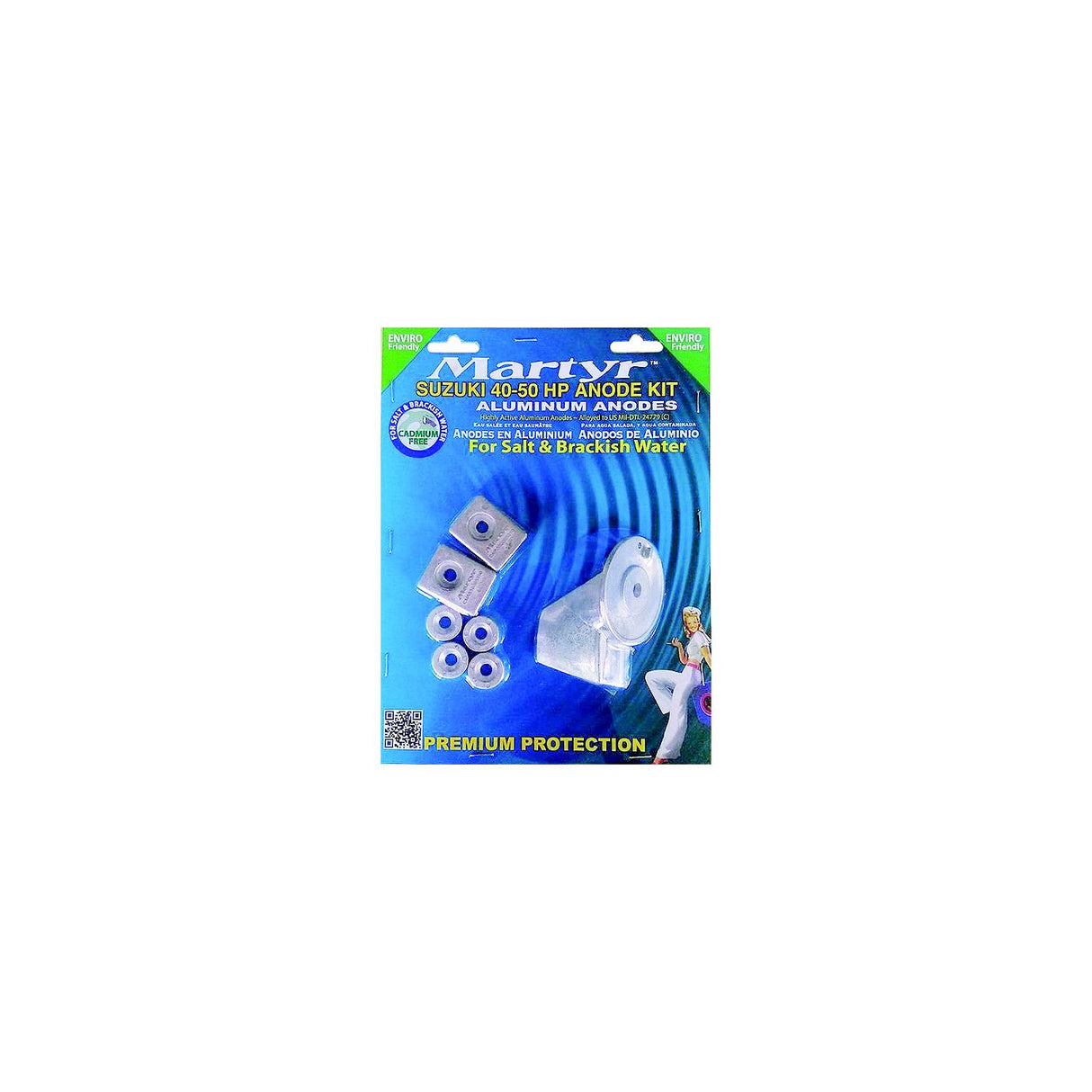 Martyr CMSZ4050KITA Suzuki 40-50 HP Outboard Anode Kit, Aluminum