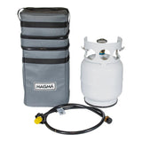Magma FP10200 Beach Fire 5lb, 1.2-Gals Refillable Propane Tank Kit, 9" L x 9" W x 18" H