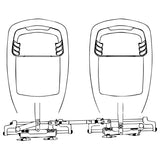 A95MY32 Uflex Dual Cylinder Tie Bars, A95 Tie Bar 26"-32", Fits Mercury and Yamaha engines