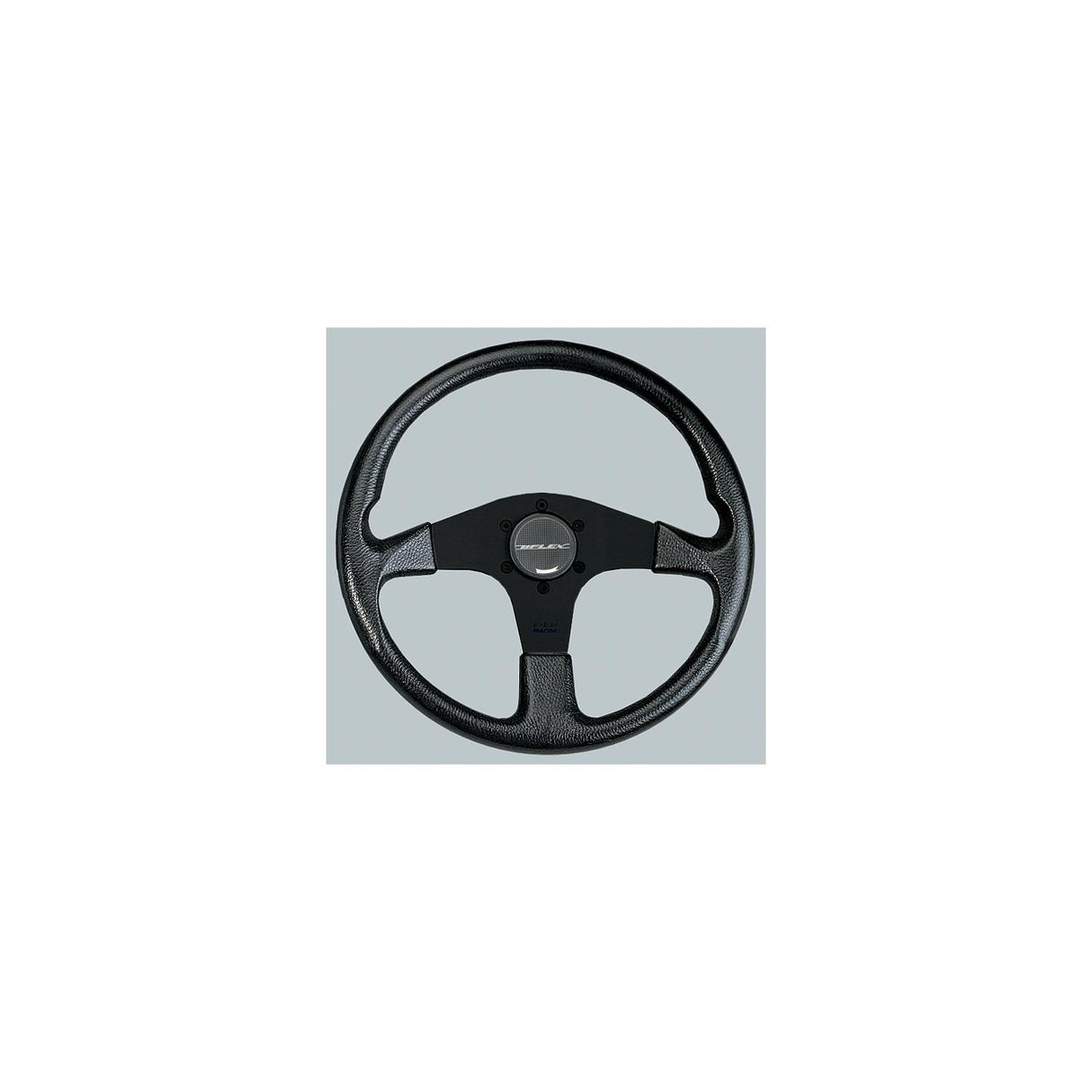 Uflex CORSEBB Corse Steering Wheel, Black PVC Grip w/Black Spokes