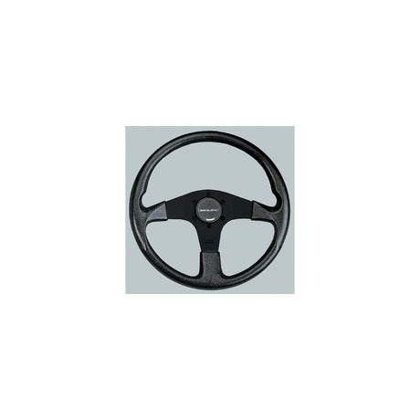 Uflex CORSEBB Corse Steering Wheel, Black PVC Grip w/Black Spokes