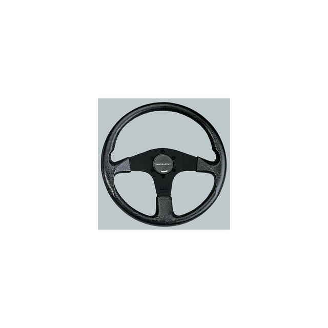 Uflex CORSEBB Corse Steering Wheel, Black PVC Grip w/Black Spokes
