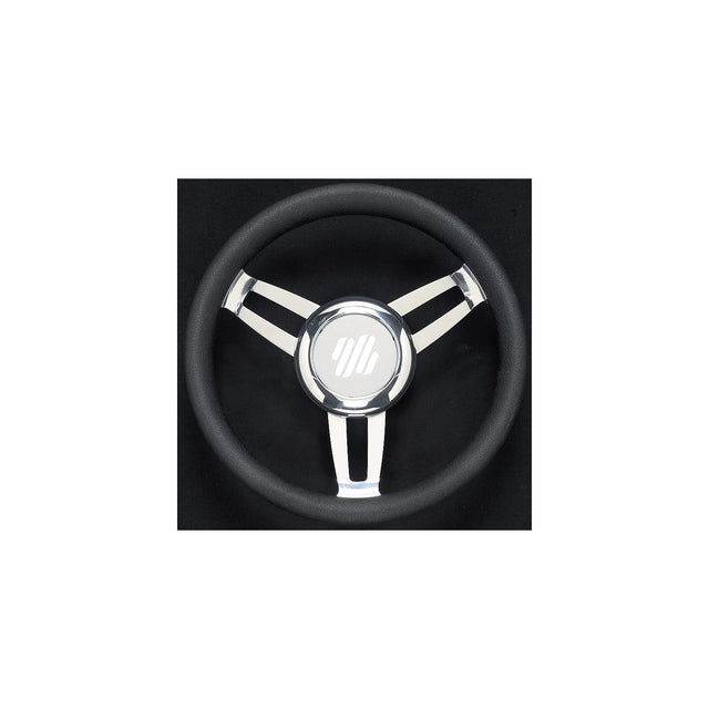 Foscari Steering Wheels, Black Vinyl Chrome