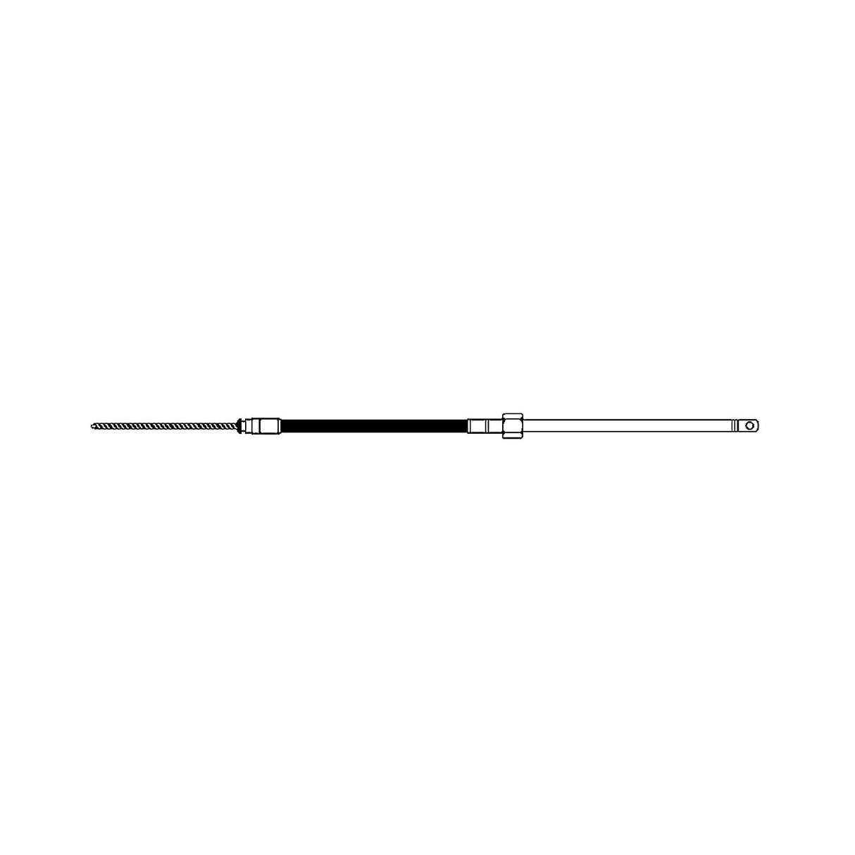 UFLEX M66 Universal QC Rotary Steering Cable (Replaces UFLEX, Morse Command 290 or Teleflex SSC62), 13'