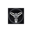 Morosini Steering Wheels, Black Poly w/Chrome Hub