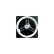 Morosini Steering Wheels, White Poly w/Chrome Hub