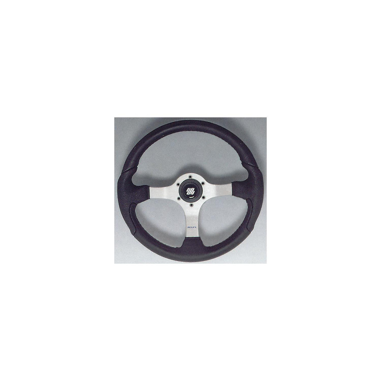 Uflex NISIDABP Nisida Steering Wheel, Polished Finish w/Black Grip