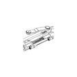 Uflex UC128TS2 Protech Front Mount Hydraulic Steering Cylinder, Port w/Offset Arm