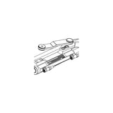 Uflex UC128TS2 Protech Front Mount Hydraulic Steering Cylinder, Port w/Offset Arm