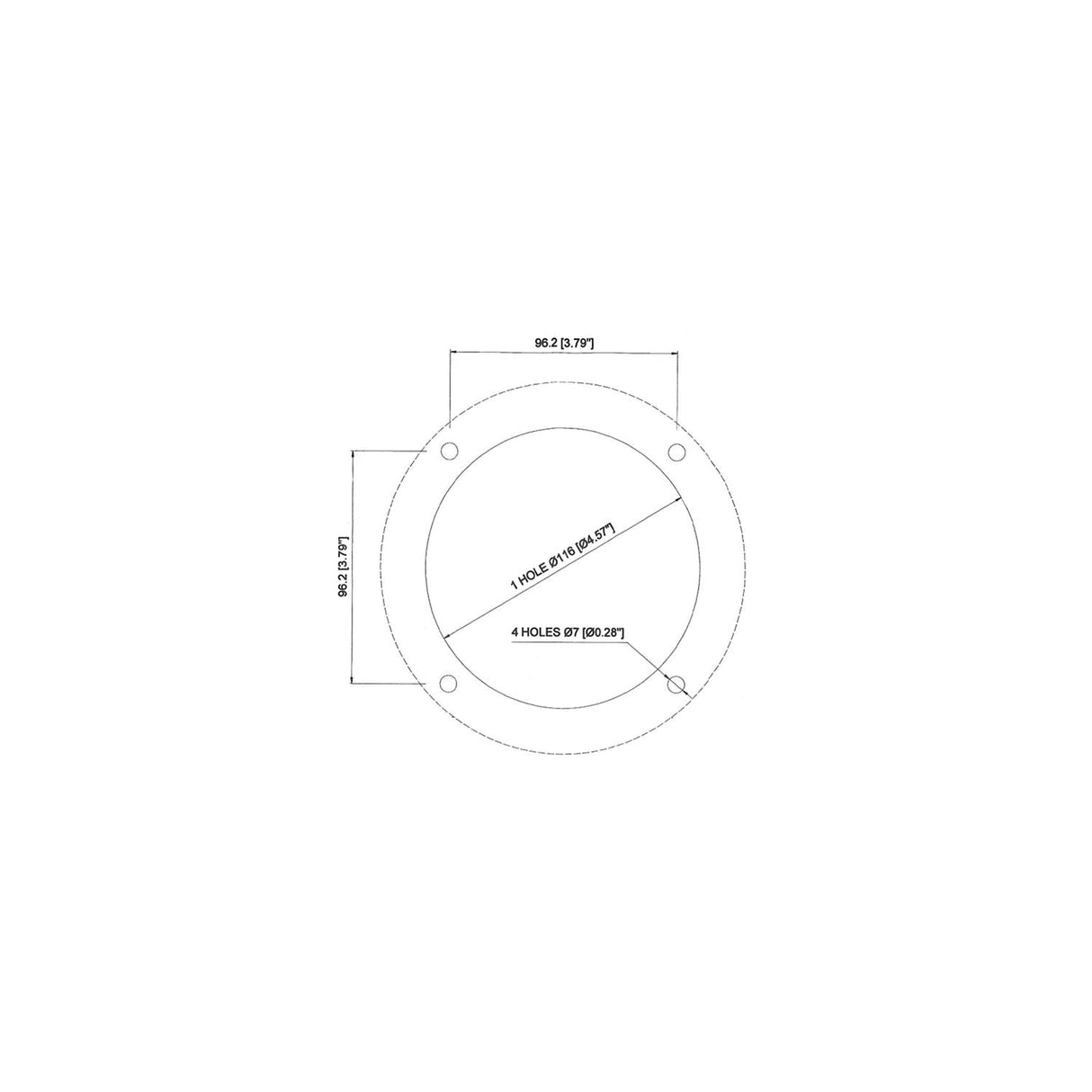 Round Mounting Flange