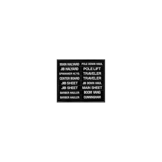 16 Label Set for Sailboats