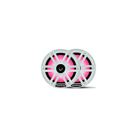 Rockford Fosgate M28H Color Optix™ Marine 2-Way Horn Speakers, White / Stainless