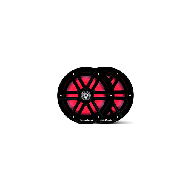 Rockford Fosgate M28HB Color Optix™ Marine 2-Way Horn Speakers, Black / Stainless