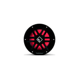 Rockford Fosgate M2D412IB DVC 2Ω Color Optix™ Infinite Baffle Marine Subwoofer, 12" w/ Black & Stainless Grills