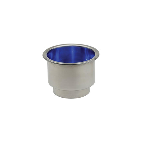 Attwood 11786B7 LED Stainless Steel Drink Holders, w/Blue LEDs