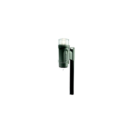 Attwood 141927 Deck Mount Portable LED Nav Light Kit w/Telescoping Pole, Marine Gray