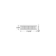 Attwood Louvered Vent Flush Mount-White