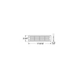 Attwood Louvered Vent Flush Mount-White