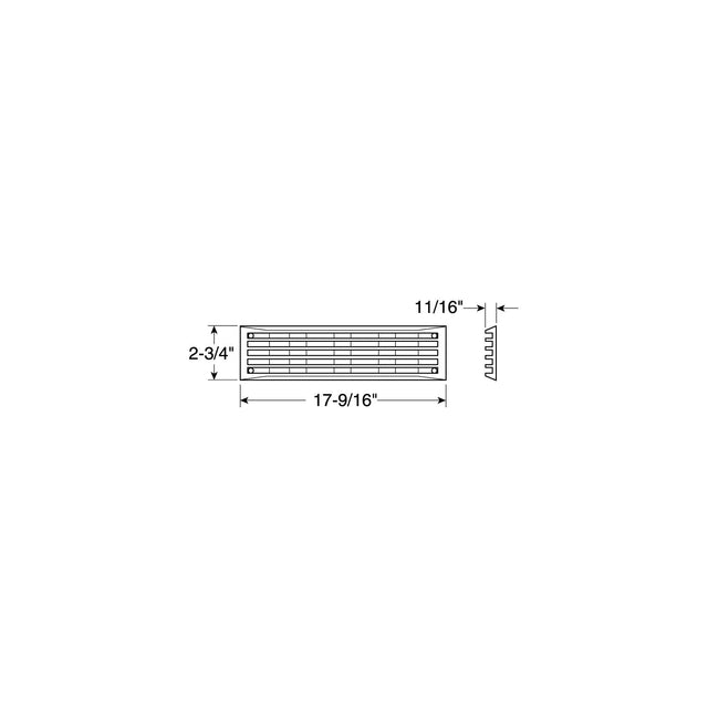 Attwood 1494F1 Louver Vent Venturi/White/Bulk
