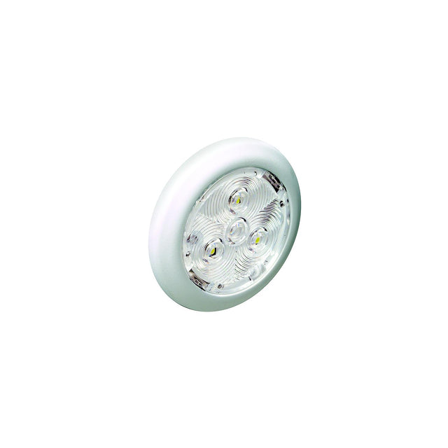 2-3/4" Warm White Interior/Exterior Light w/White Bezel