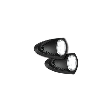 Attwood 6523BK7 Black LED Docking Lights, 2.8" x 4.5"