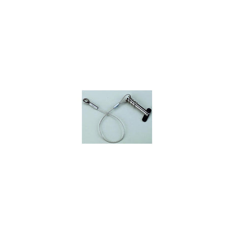 Attwood 662023 Tethered 1/4" Spring-Loaded Clevis Pin, Stainless Steel