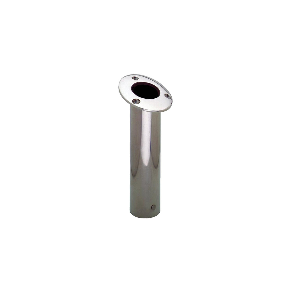 Attwood 663637 Rod Holder Flush Mount Stainless Steel 15 Degree Black Open End