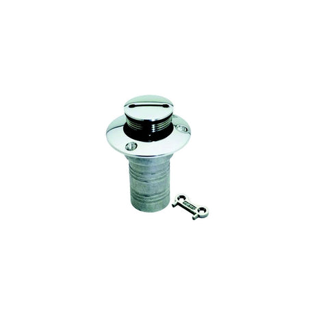 Attwood Gas Deck Fill for 1-1/2" Hose, Stainless Steel