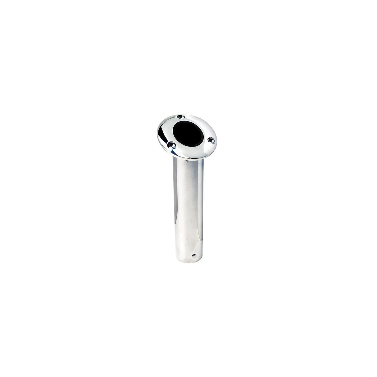 Attwood Rod Holder Flush Mount Stainless Steel 30 Degree Black Closed End