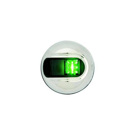 Attwood NV3012SSG7 LightArmor LED Vertical Surface Mount Starboard Side Light, Round