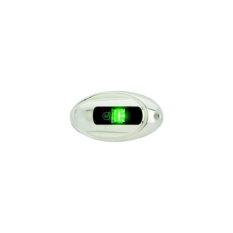 Attwood NV4012SSG7 LightArmor LED Vertical Surface Mount Starboard Side Light, Oval