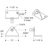 50 Ser S.S. Bracket Reverse Ball