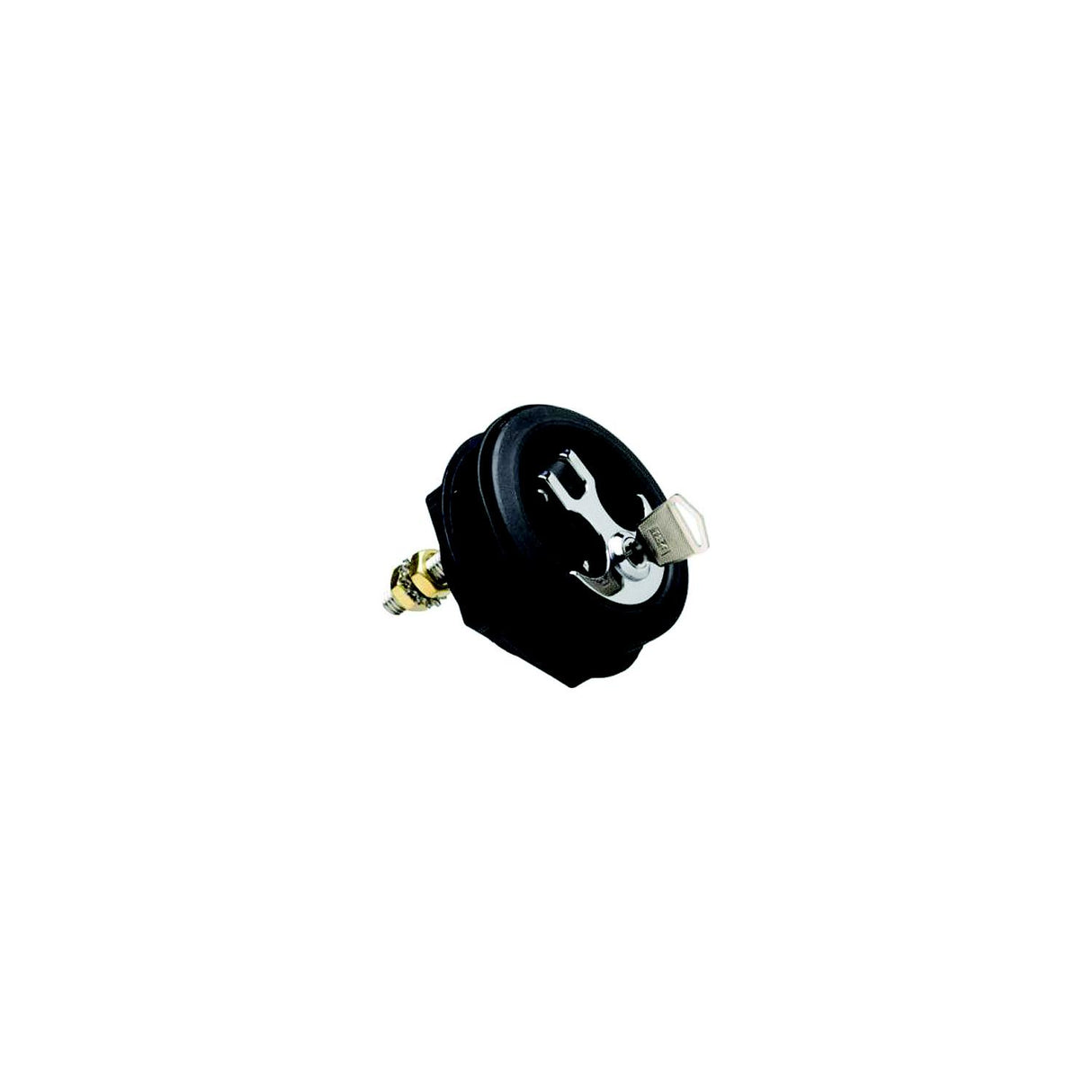 T-H Marine ALC1DP Locking Anchor Handle Latch, Black Body, Chrome Handle