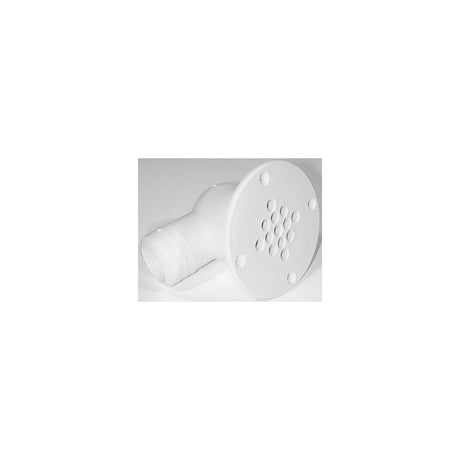T-H Marine Cockpit Scupper Drain 90 Degree Outlet 1-1/2", White