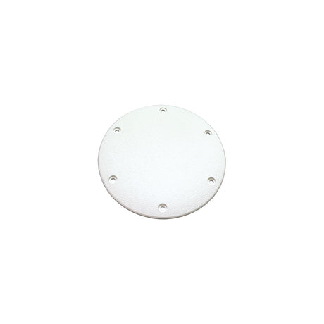 T-H Marine Designer Series Screw Down Deck Plate 8" OD, Polar White