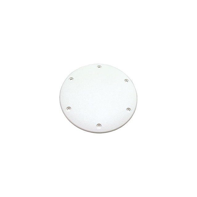 T-H Marine Designer Series Screw Down Deck Plate 8" OD, Polar White