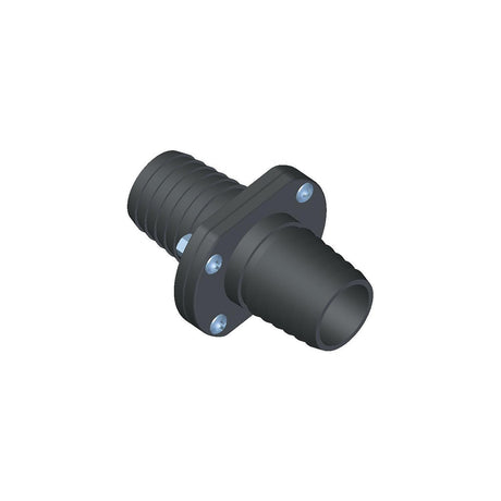 T-H Marine Inline Scupper Double Barb, Black