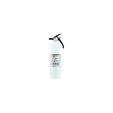 Kidde 466627MTL Basic Fire Extinguisher, White 1A10BC w/Gauge