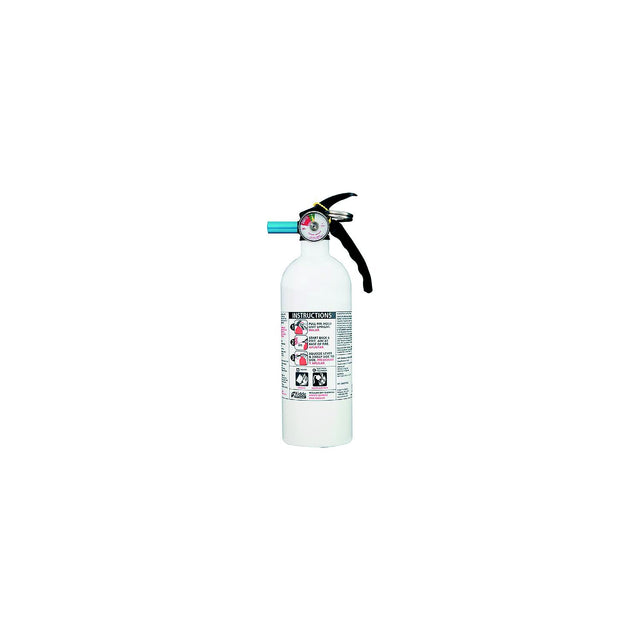 Kidde 466635MTL Basic Fire Extinguisher, White 5 BC w/Gauge