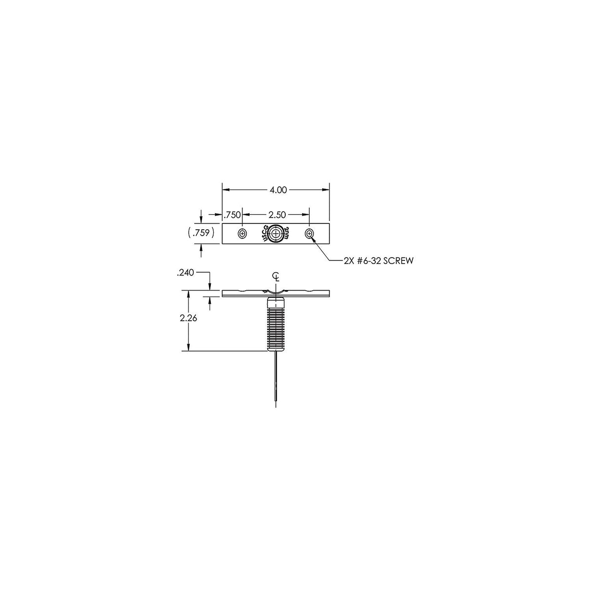 Taco F386810B 4" Rub Rail Mounted LED Navigation Light Set