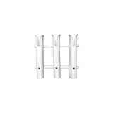 Polyethylene 3-Rod Rack, White