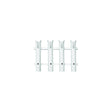 Polyethylene 4-Rod Rack, White