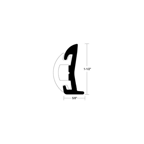 Rigid Rubrail 1-1/2" x20' Wha