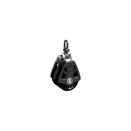 Lewmar 50MM Synchro Block, Synchro Block, Double Black, 1/4" - 3/8" Line