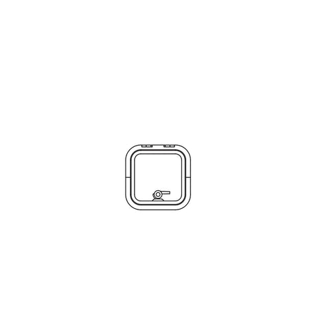 Lewmar 39910030 Low Profile Size 10 Rectangular Self Supporting Hatch