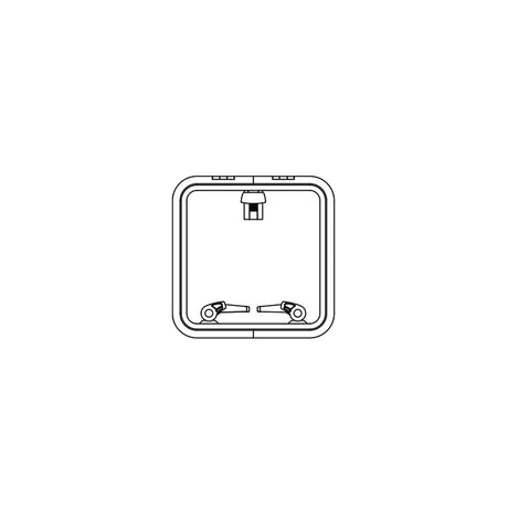 Lewmar 39944030 Low Profile Size 44 Rectangular Self Supporting Hatch