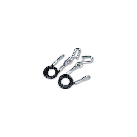 Tie Down Engineering 59537 36" Black Vinyl Jacketed Hitch Cables With "S" Hooks - Sold as Pair