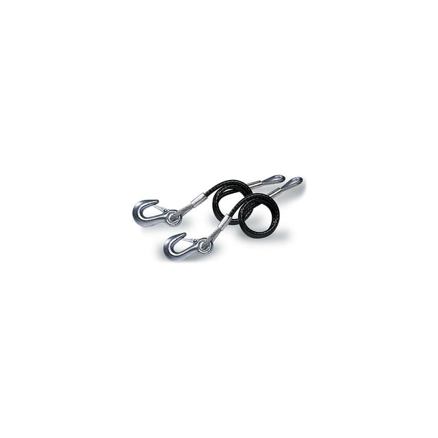 Tie Down Engineering 36" Black Vinyl Jacketed Hitch Cables With "S" Hooks - Sold as Pair